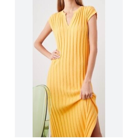 RAILS Ashley pullover wide rib Orange Knit Dress size M - Picture 1 of 11